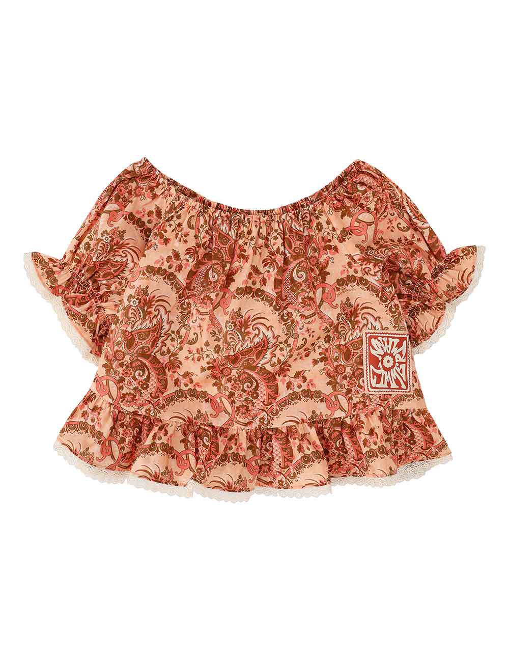 Aster Kids Frill Sleeve Top