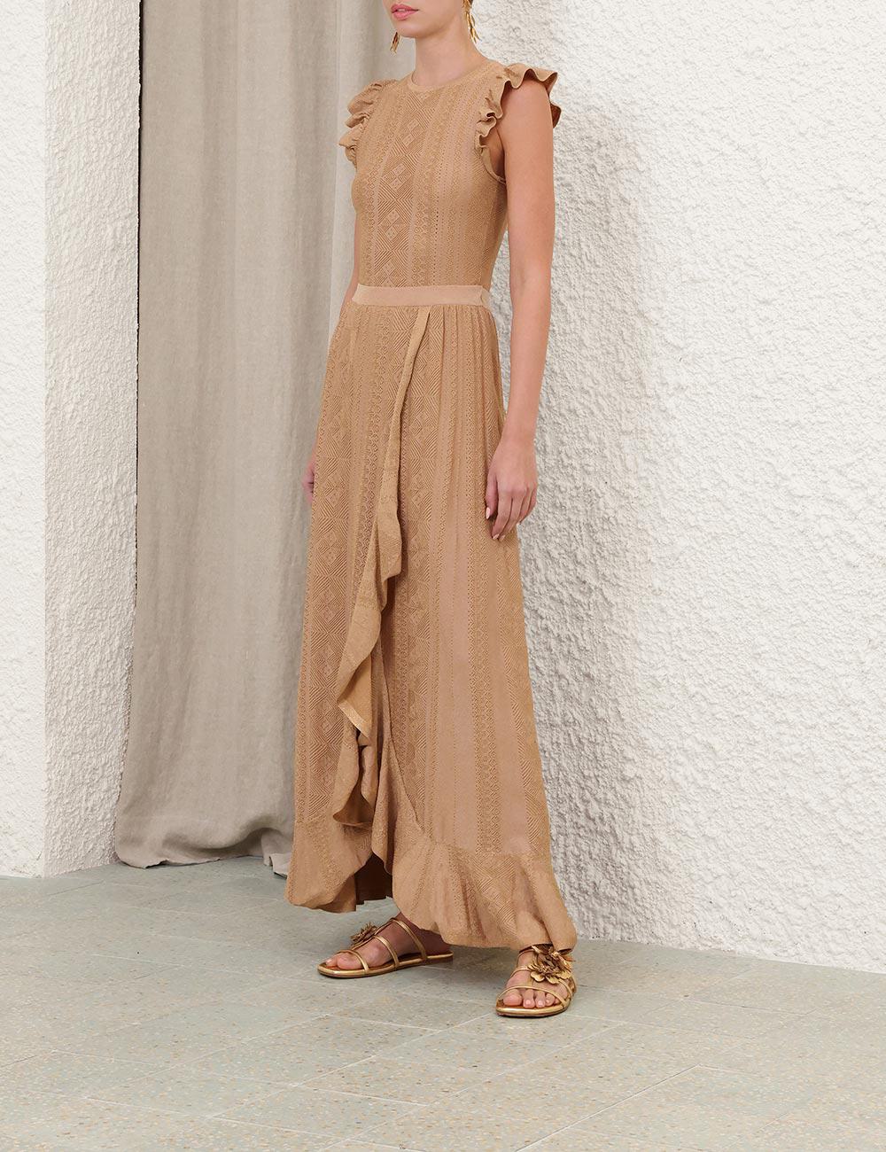 Aster Metallic Pointelle Skirt
