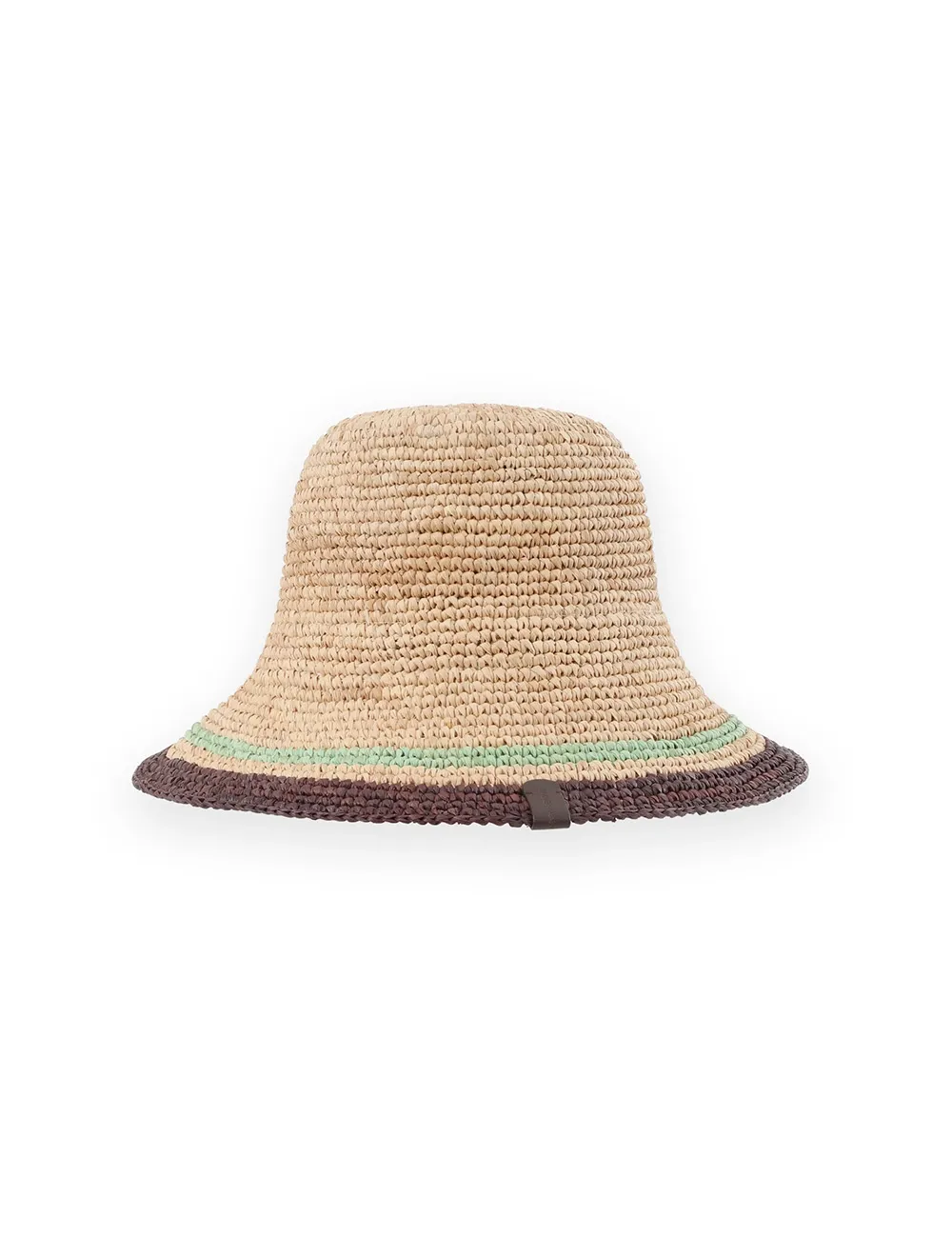 Stripe Raffia Bucket Hat