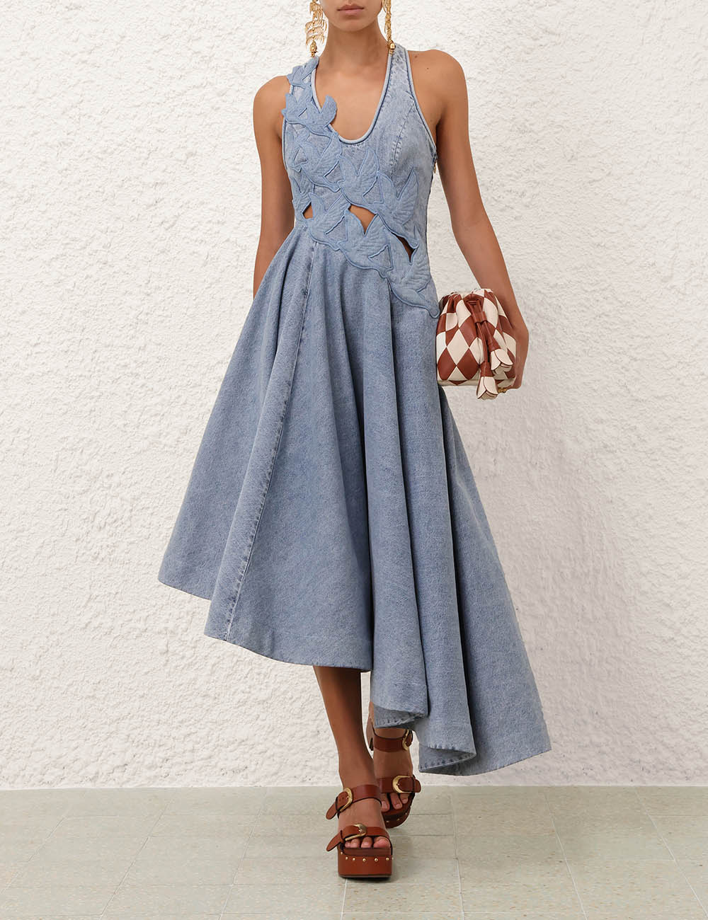 Alchemy Denim Applique Dress