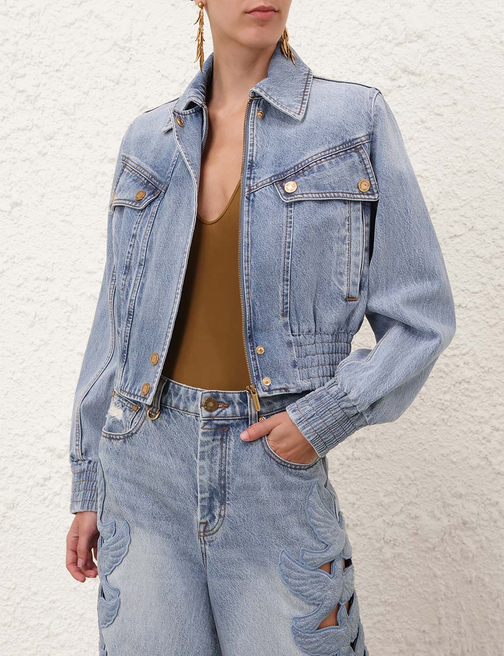 Denim Bomber Jacket