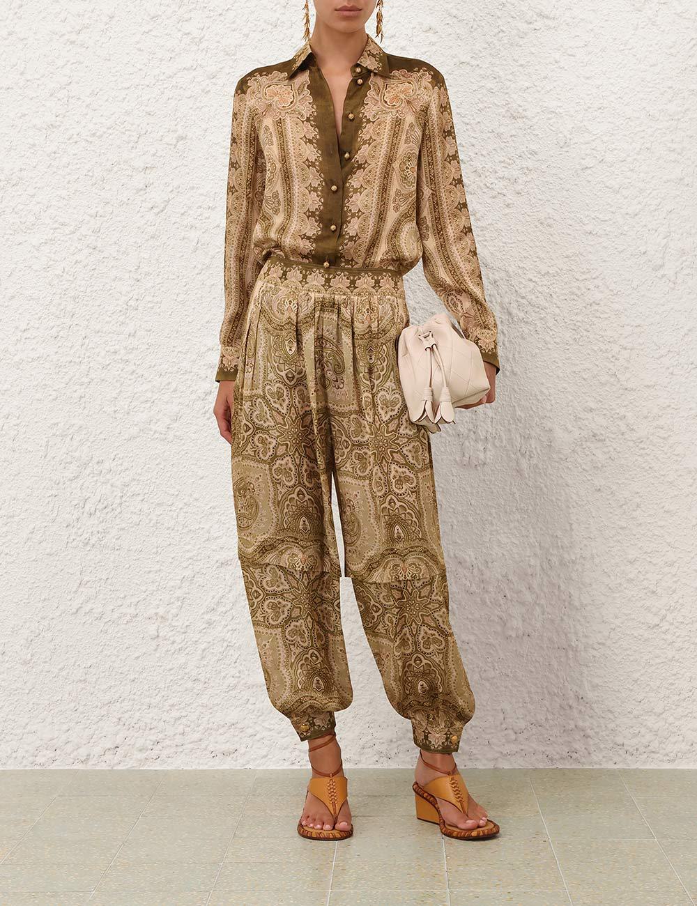 Luna Satin Harem Pant