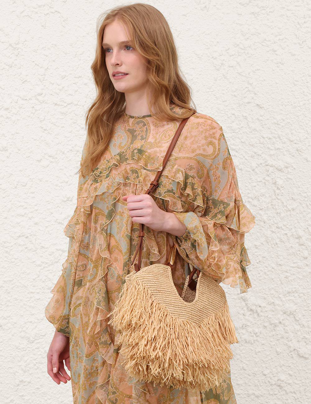 Goldentime Small Fringe Tote