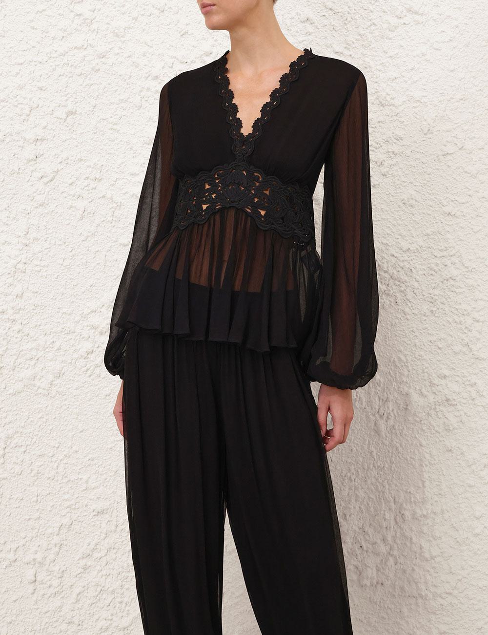 Luna Peplum Blouse