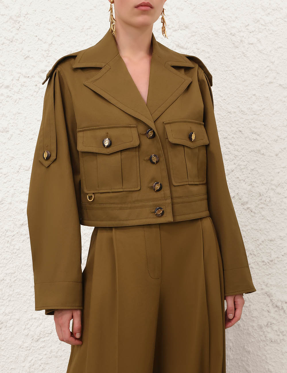 Luna Drill Cargo Jacket