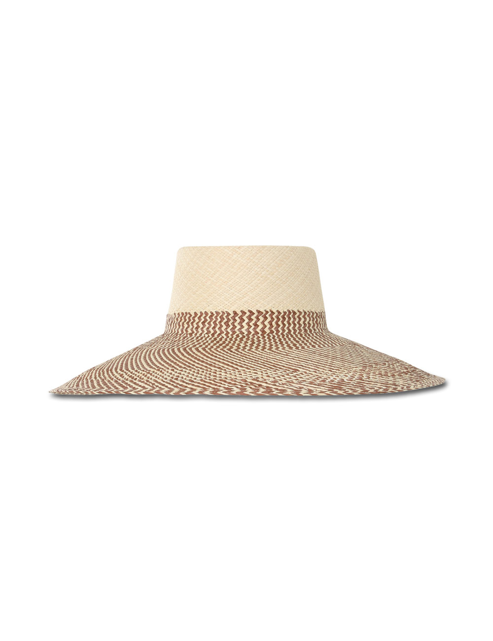 Herringbone Wide Brim Sunhat