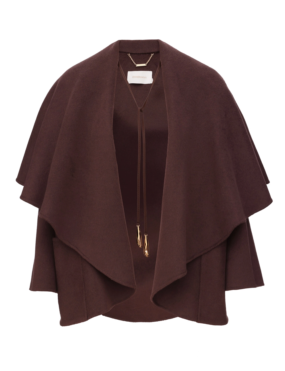 Luna Wool Tie Neck Cape