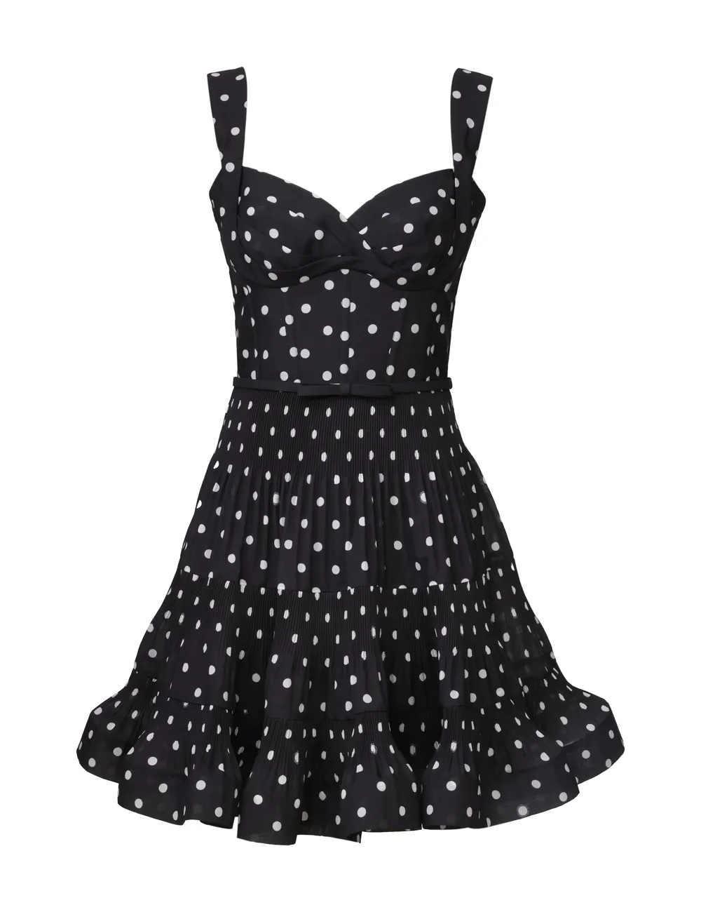 Pleated Draped Mini Dress