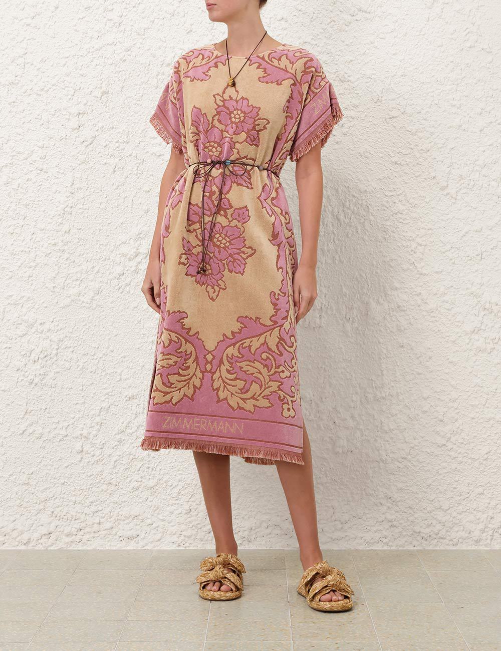 Aster Towelling Midi Dress