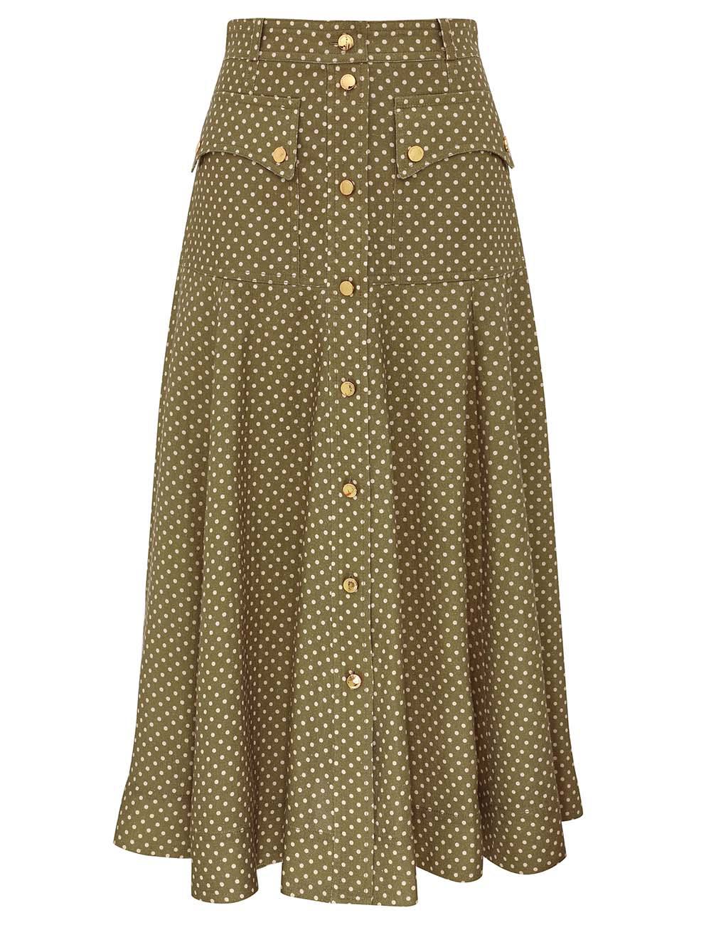 Luna Cargo Midi Skirt