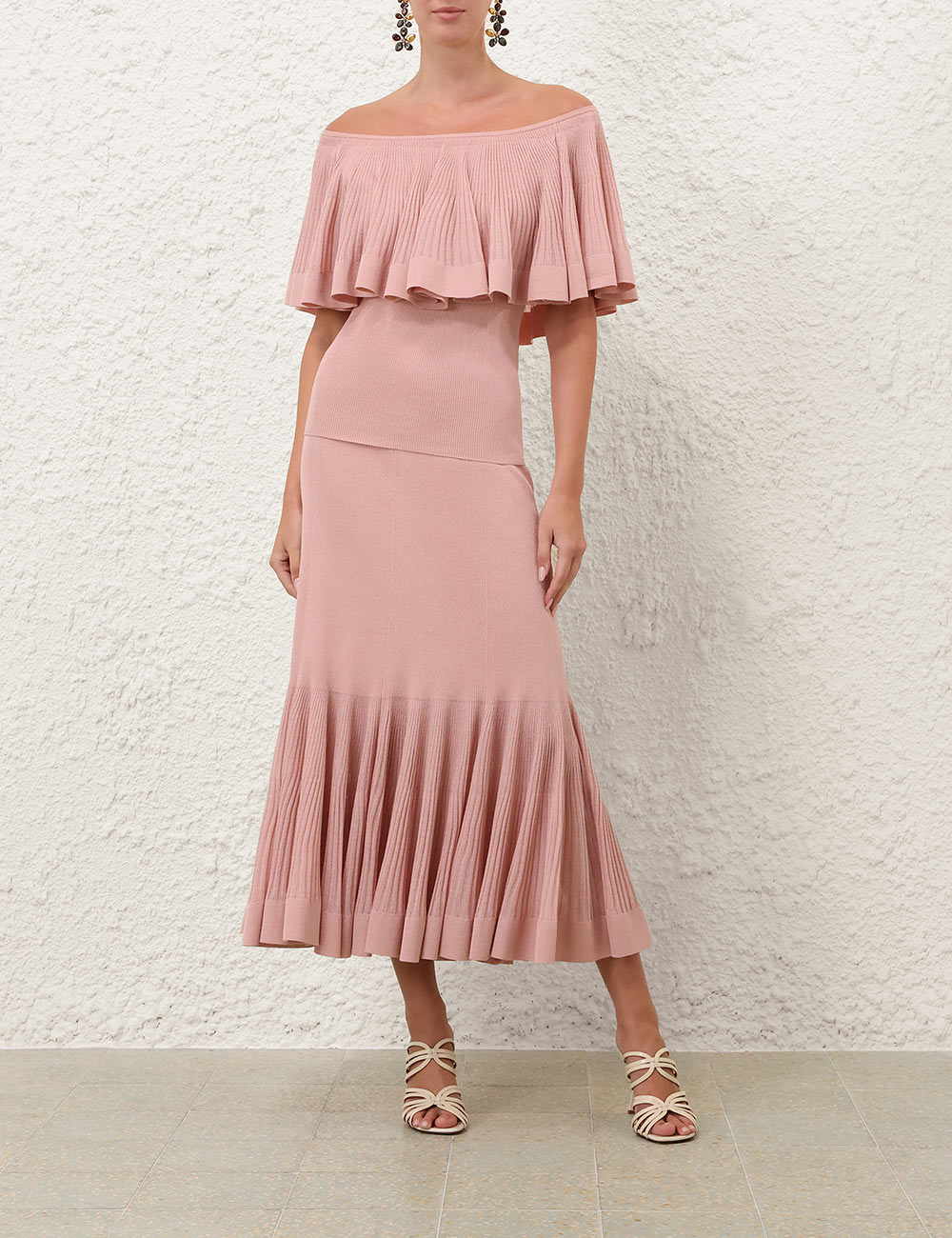 Luna Pleated Frill Skirt