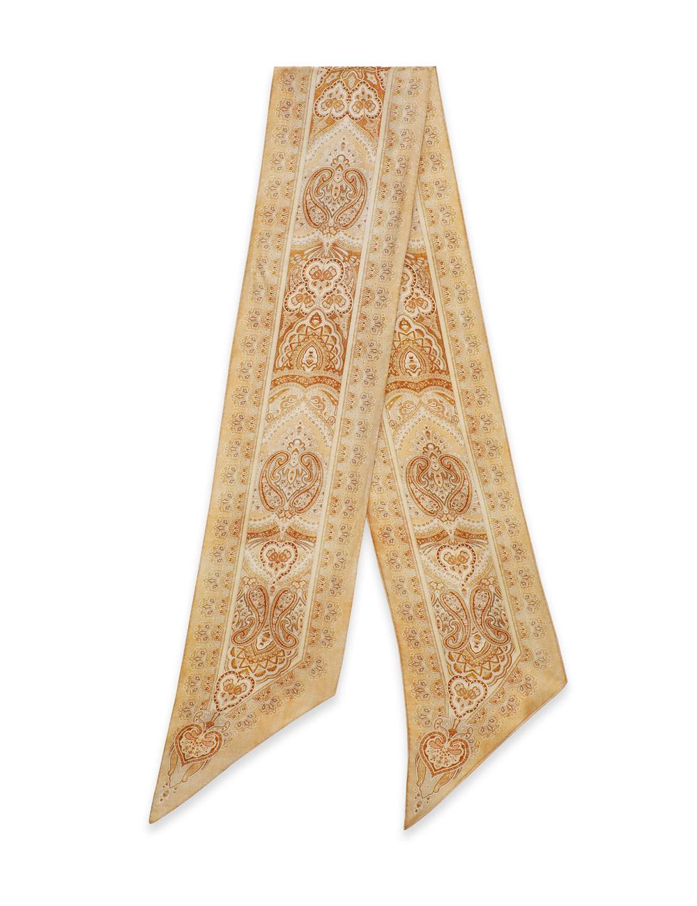 Printed Silk Neck Scarf
