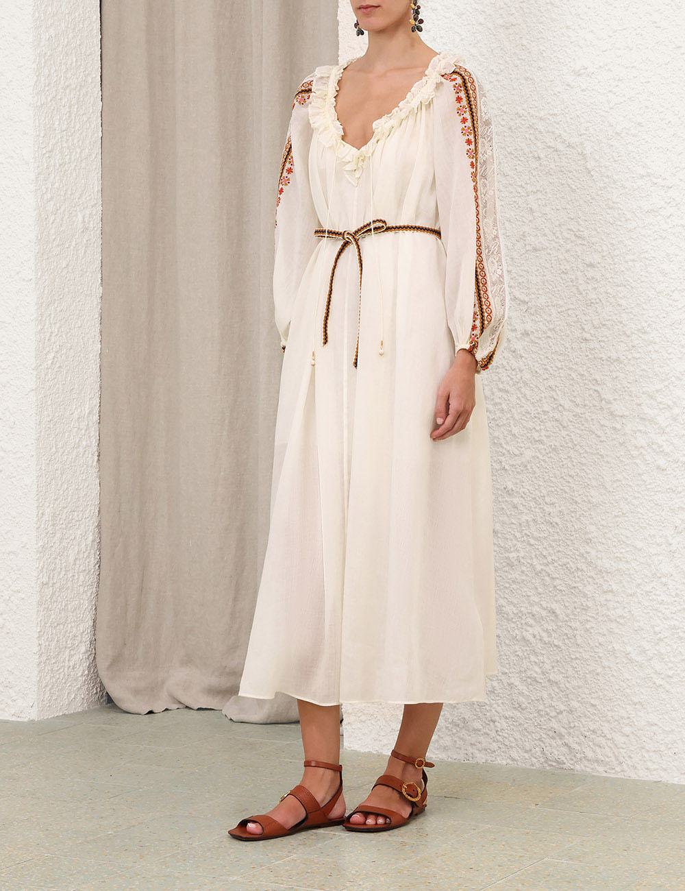 Aster Embroidered Maxi Dress