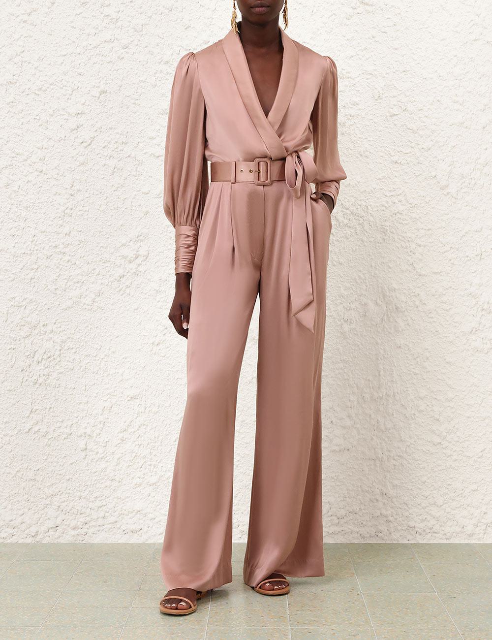 Silk Tuck Pant
