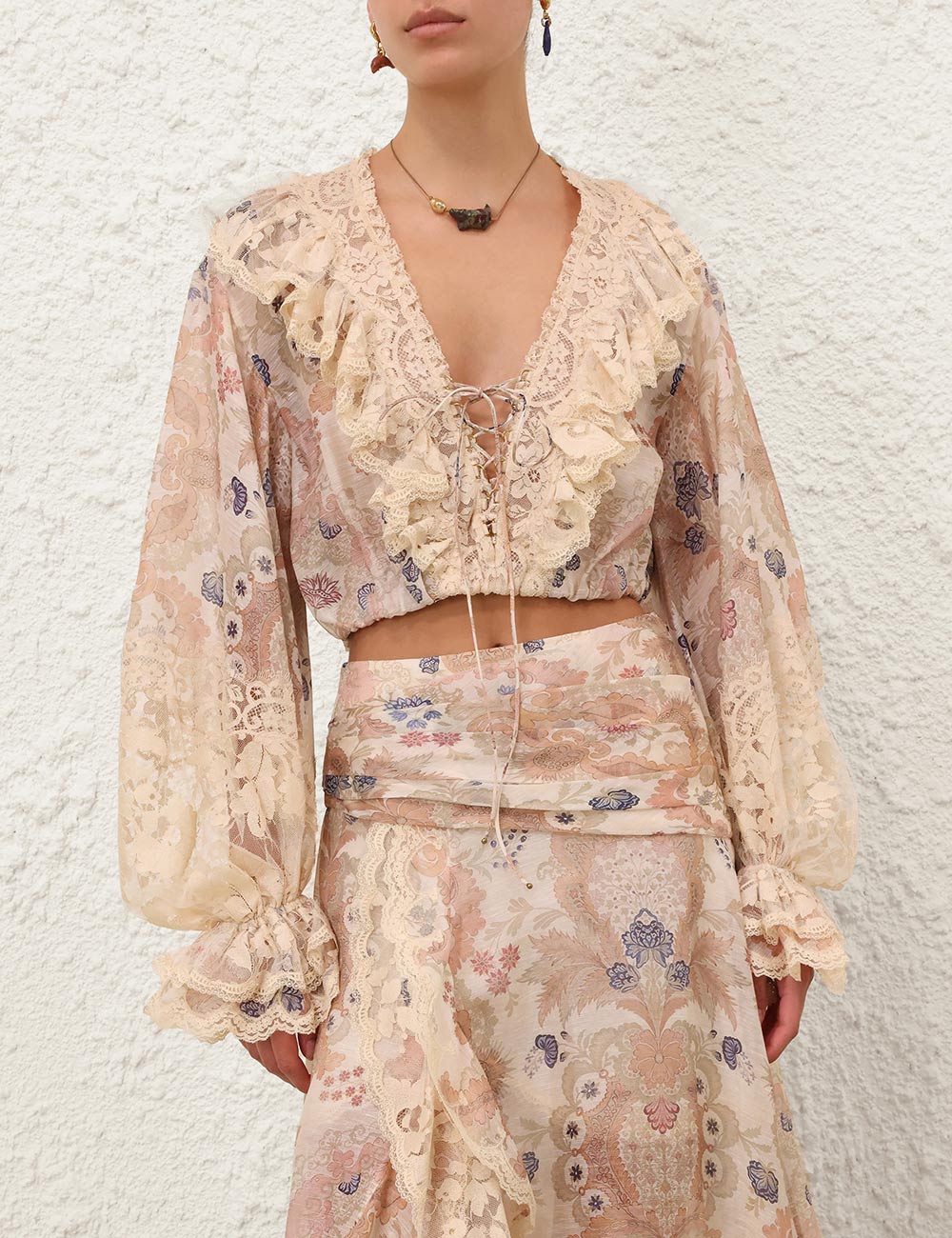 Rebellion Lace-Up Blouse