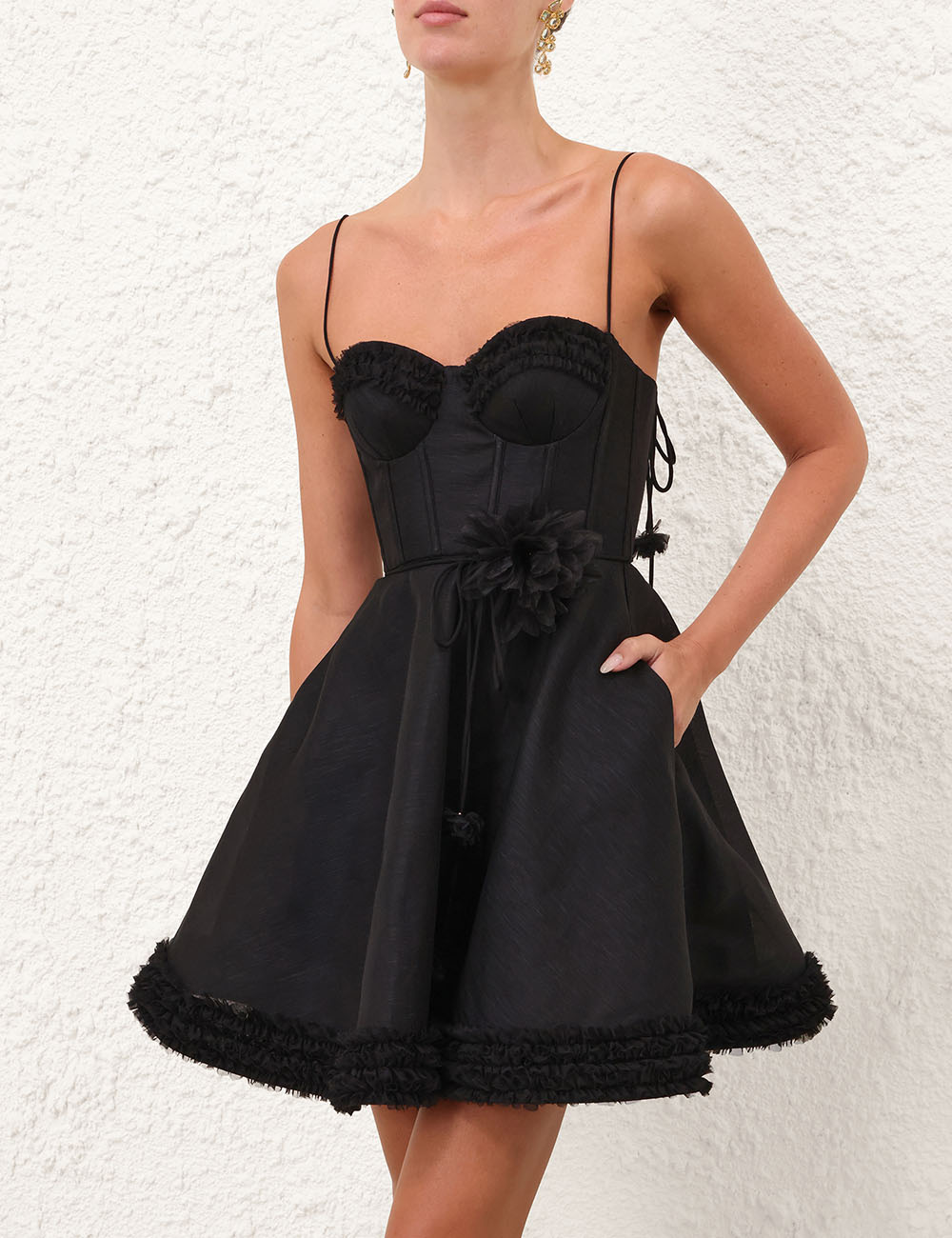 Luna Ruffle Mini Dress