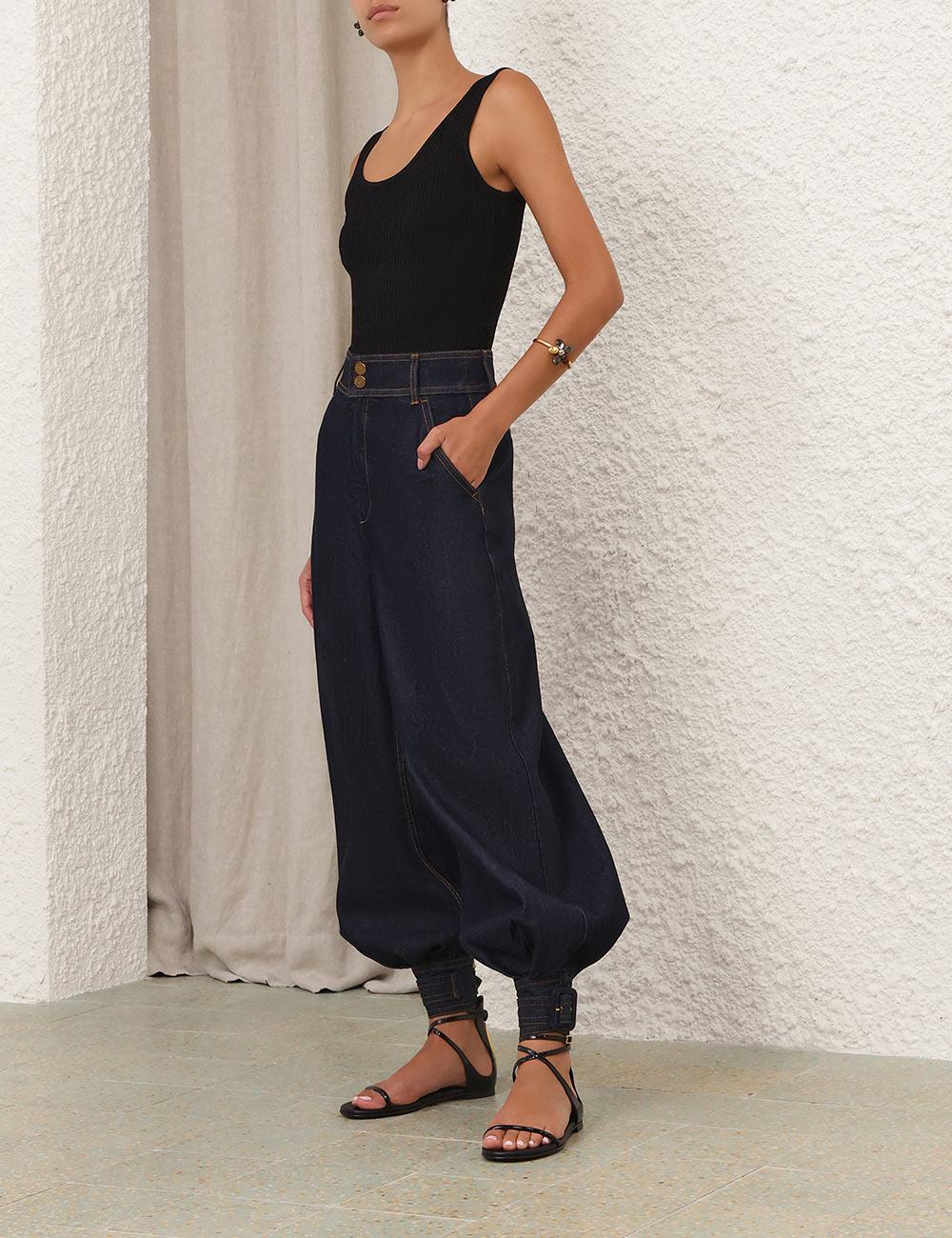 Luna Denim Harem Pant