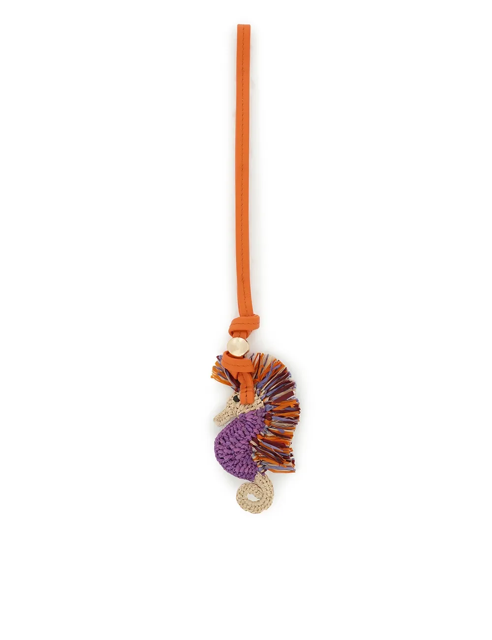 Seahorse Raffia Bag Charm
