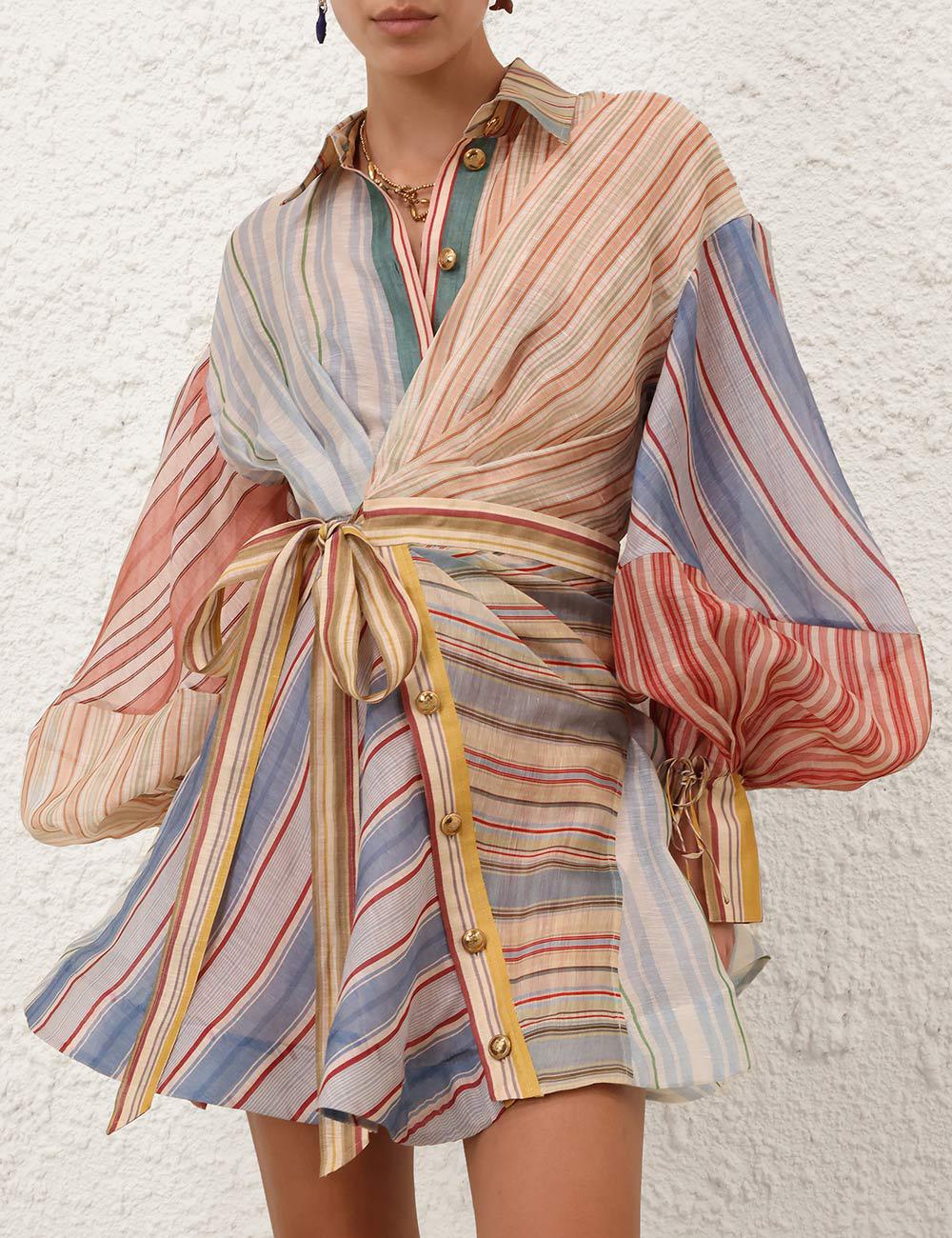 Rebellion Striped Mini Dress