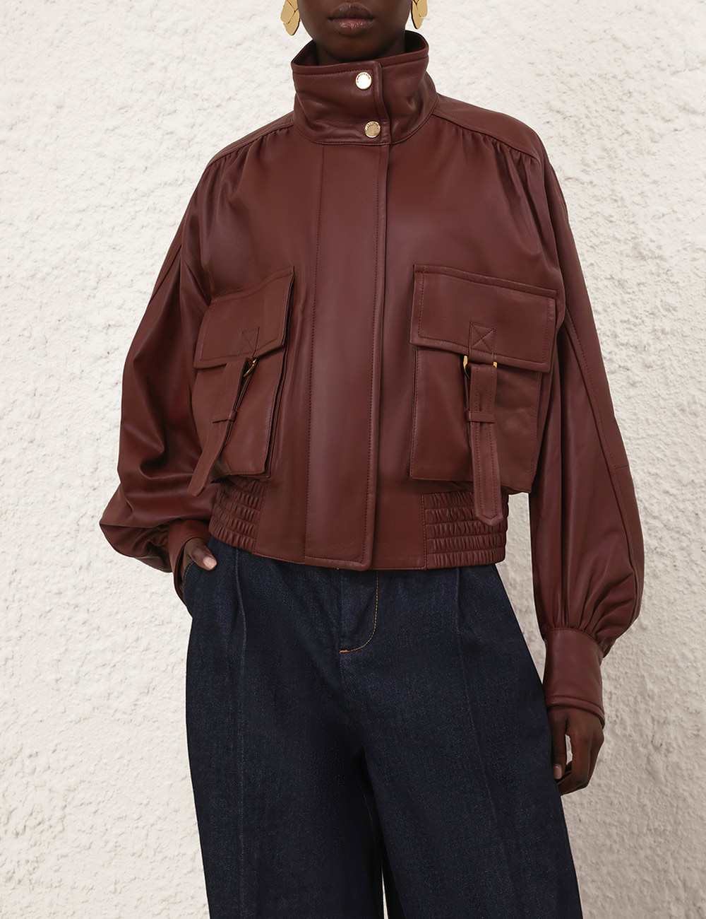 Luna Leather Biker Jacket