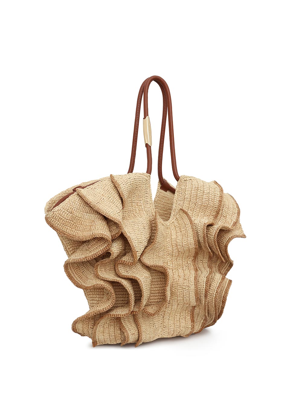 Goldentime Medium Ruffle Tote