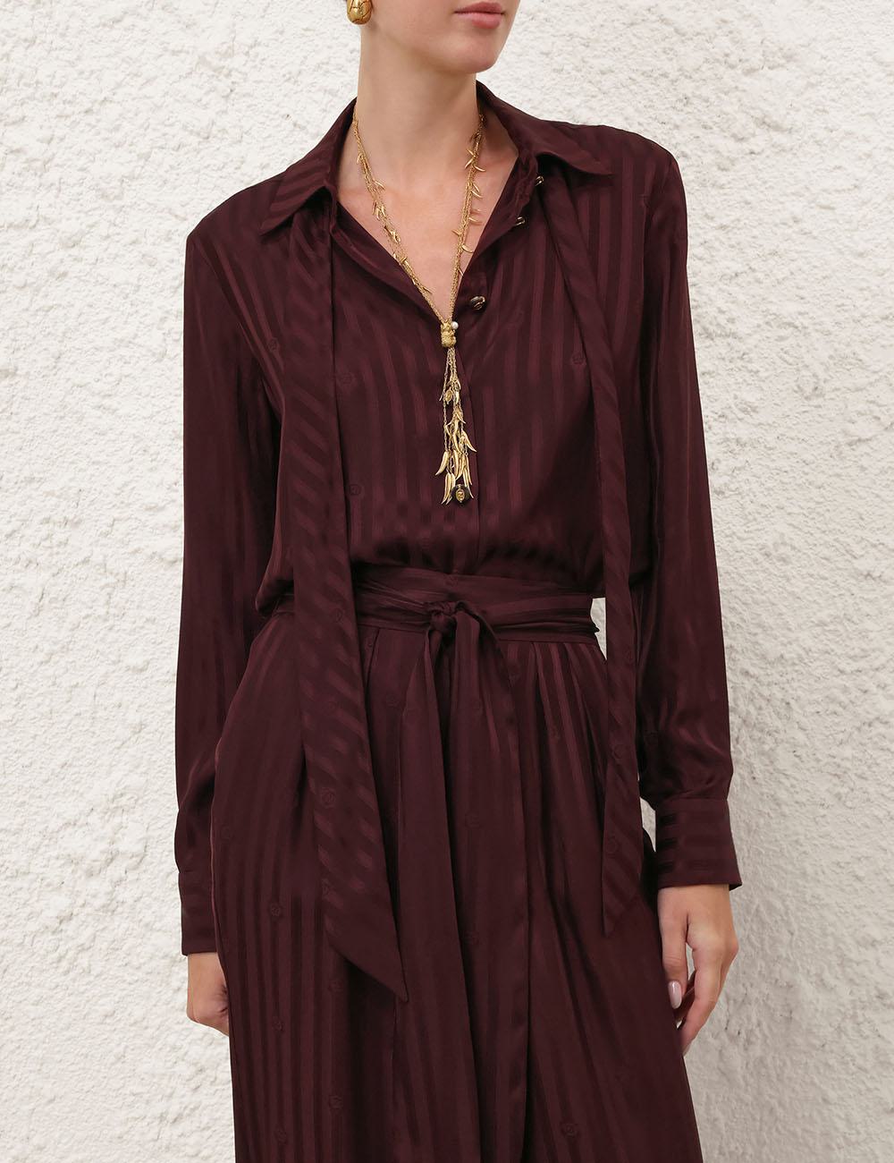 Luna Jacquard Relaxed Shirt