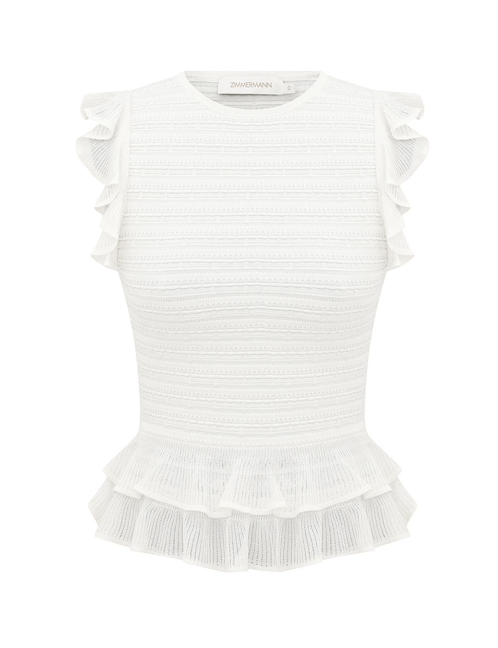 Luna Lace Frill Halter Top
