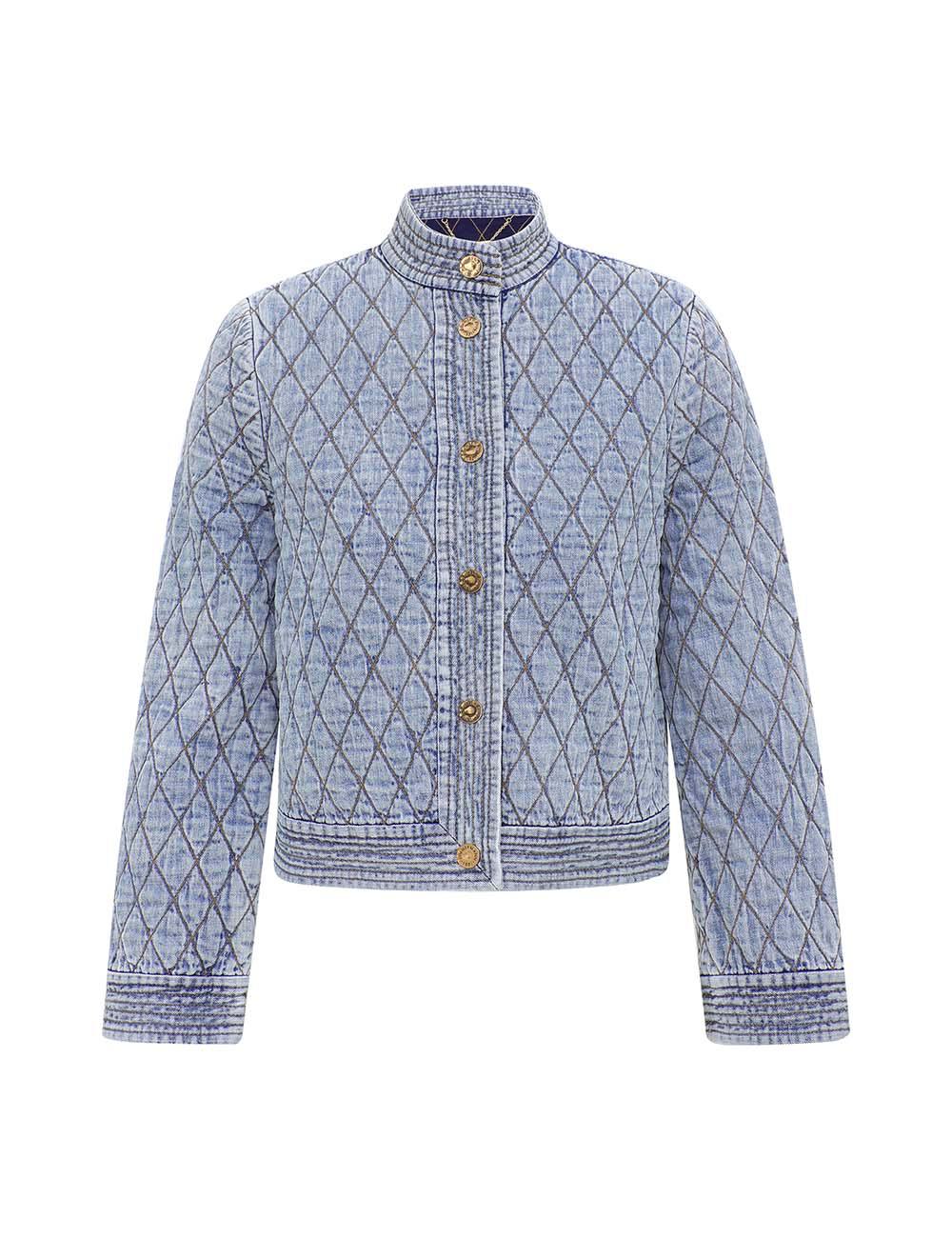 Indra Denim Quilted Jacket