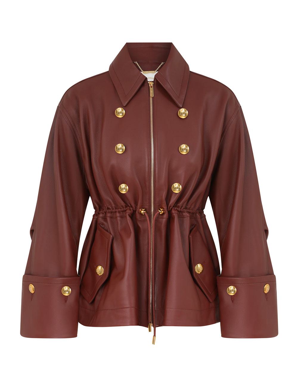 Rebellion Leather Crop Trench