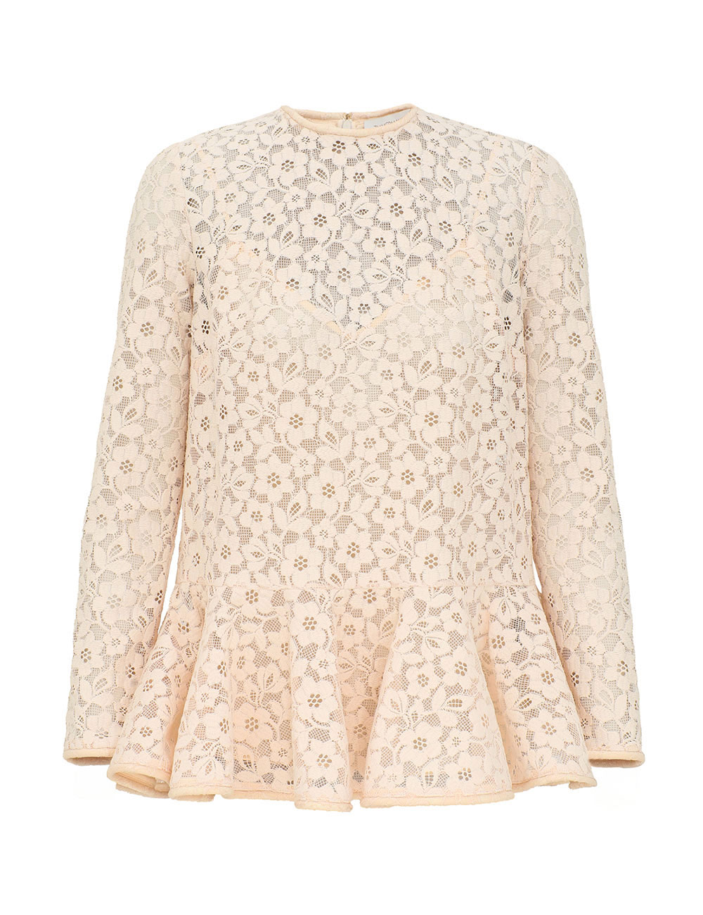 Lace Peplum Blouse