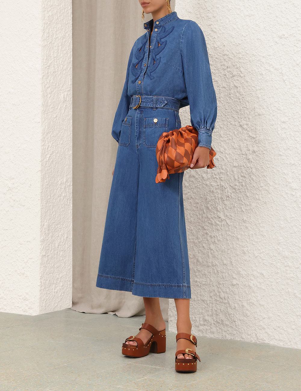 Denim Applique Shirt
