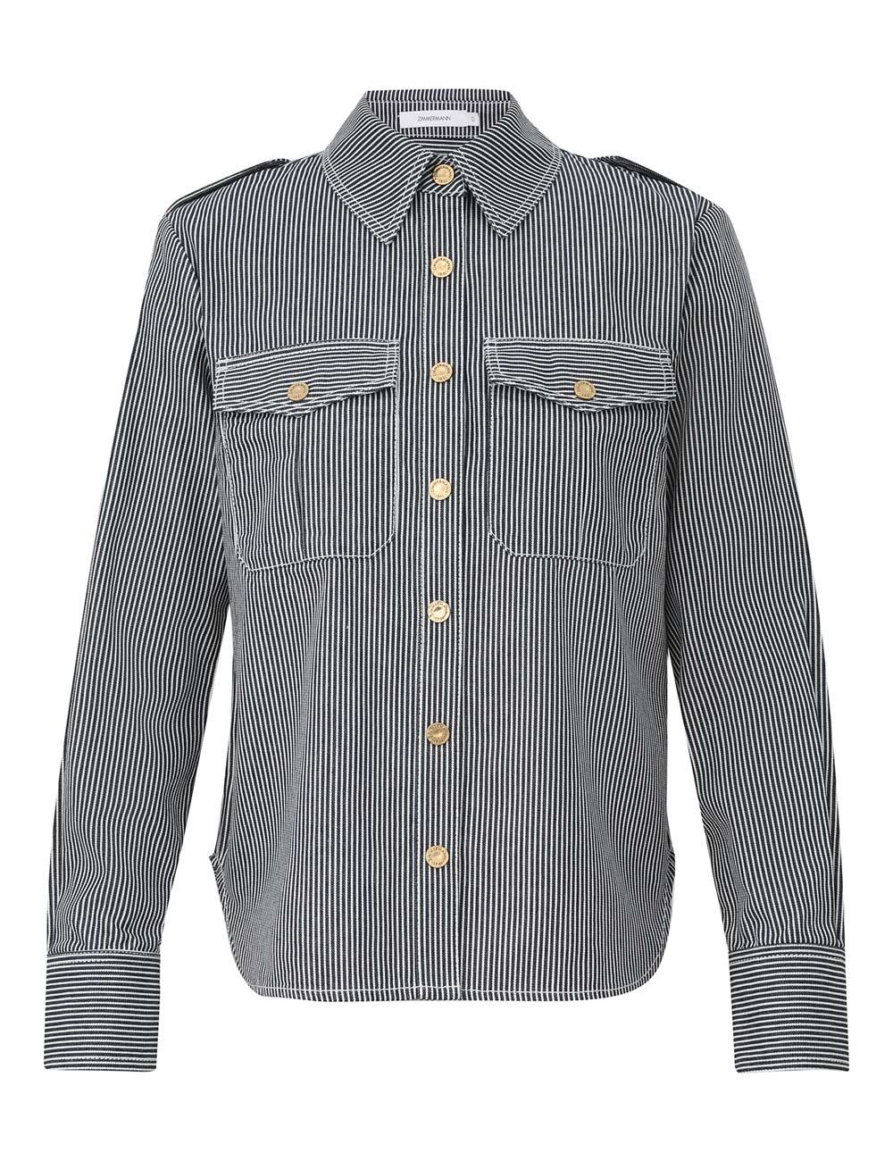 Patience Striped Denim Shirt