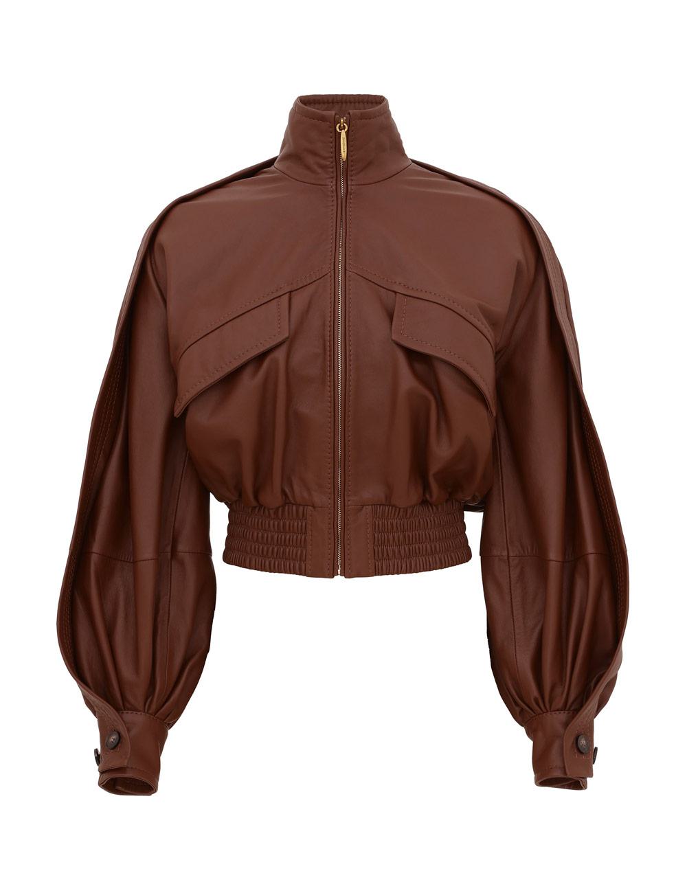 Luna Leather Bomber Jacket