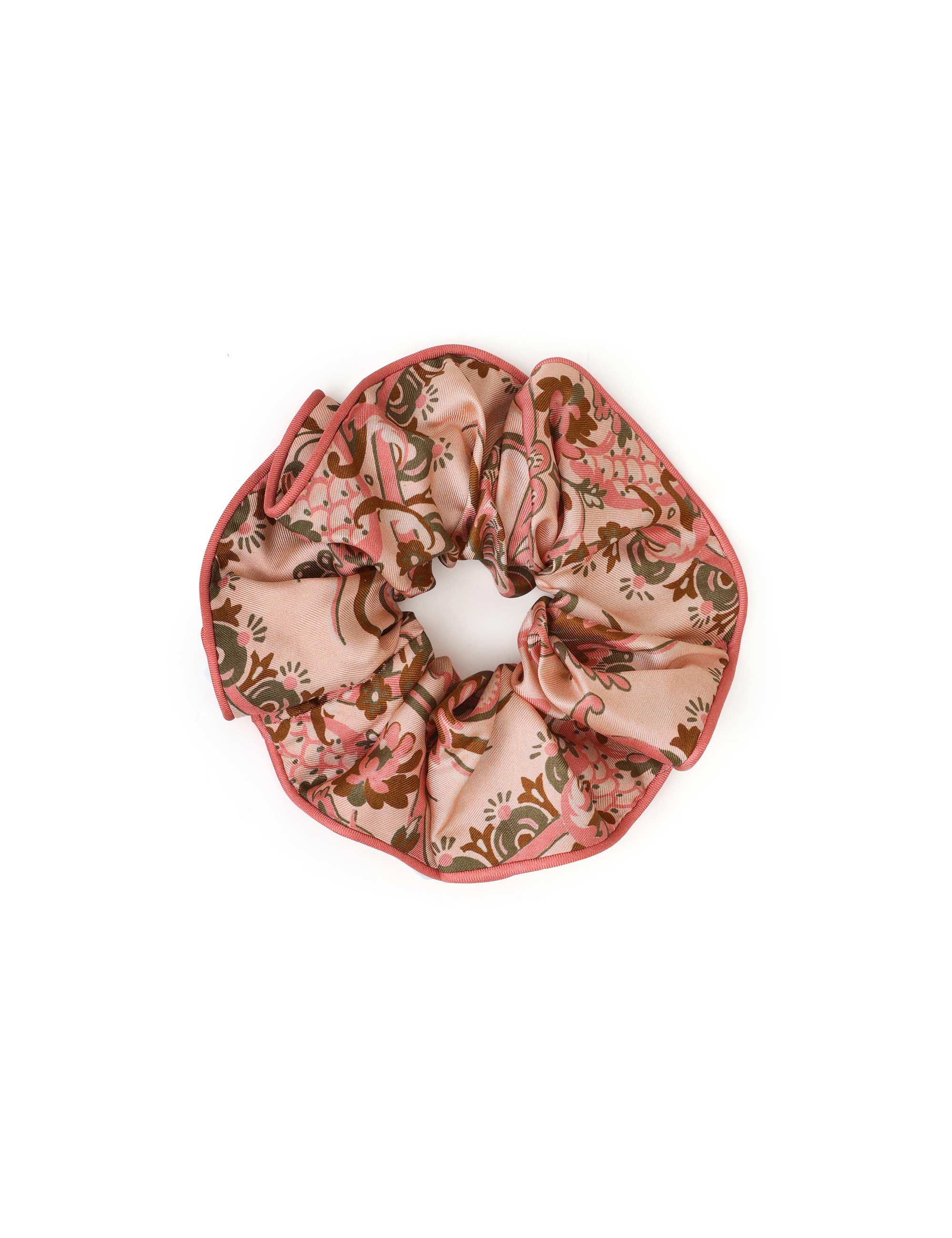 Printed Silk Scrunchie