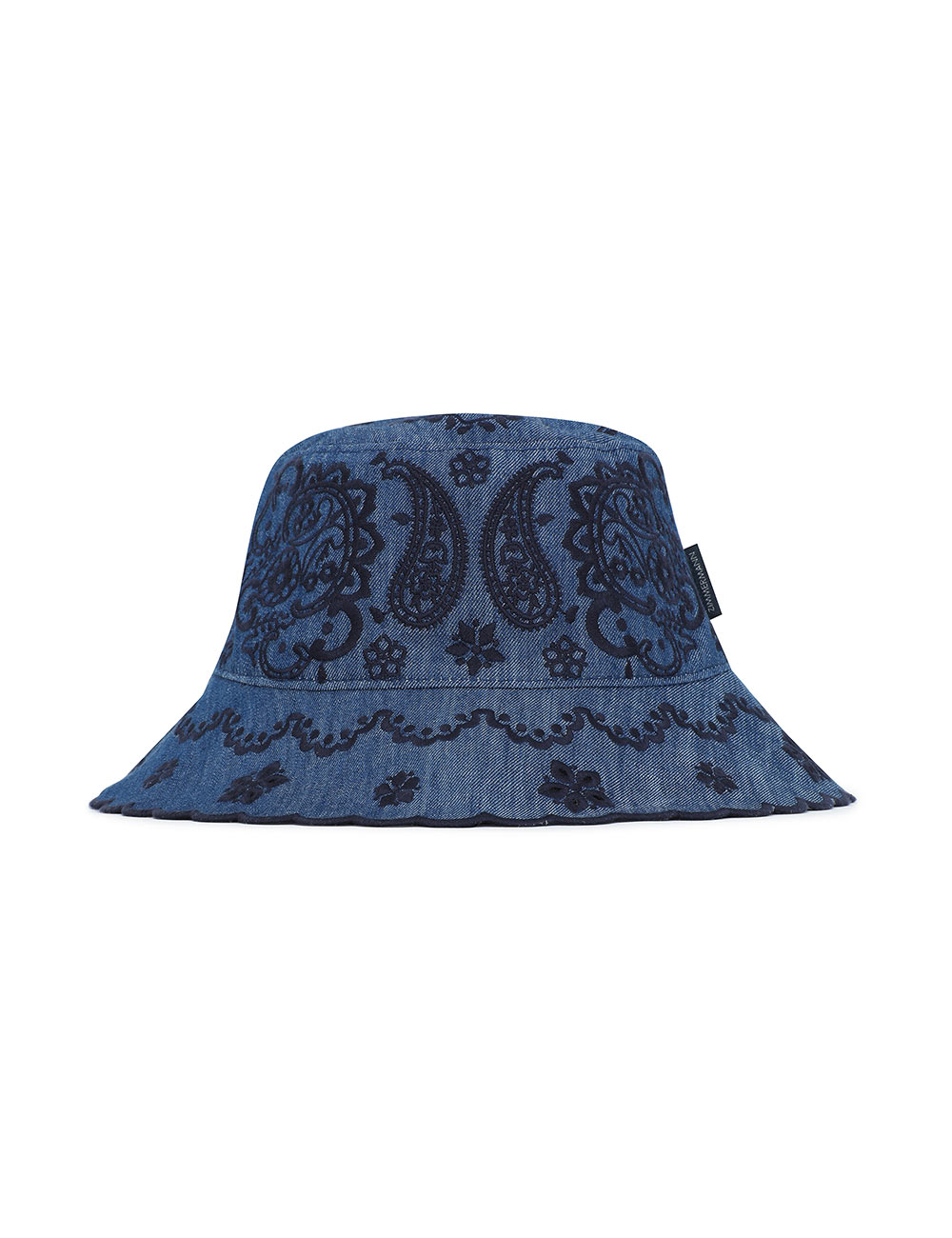 Embroidered Denim Bucket Hat