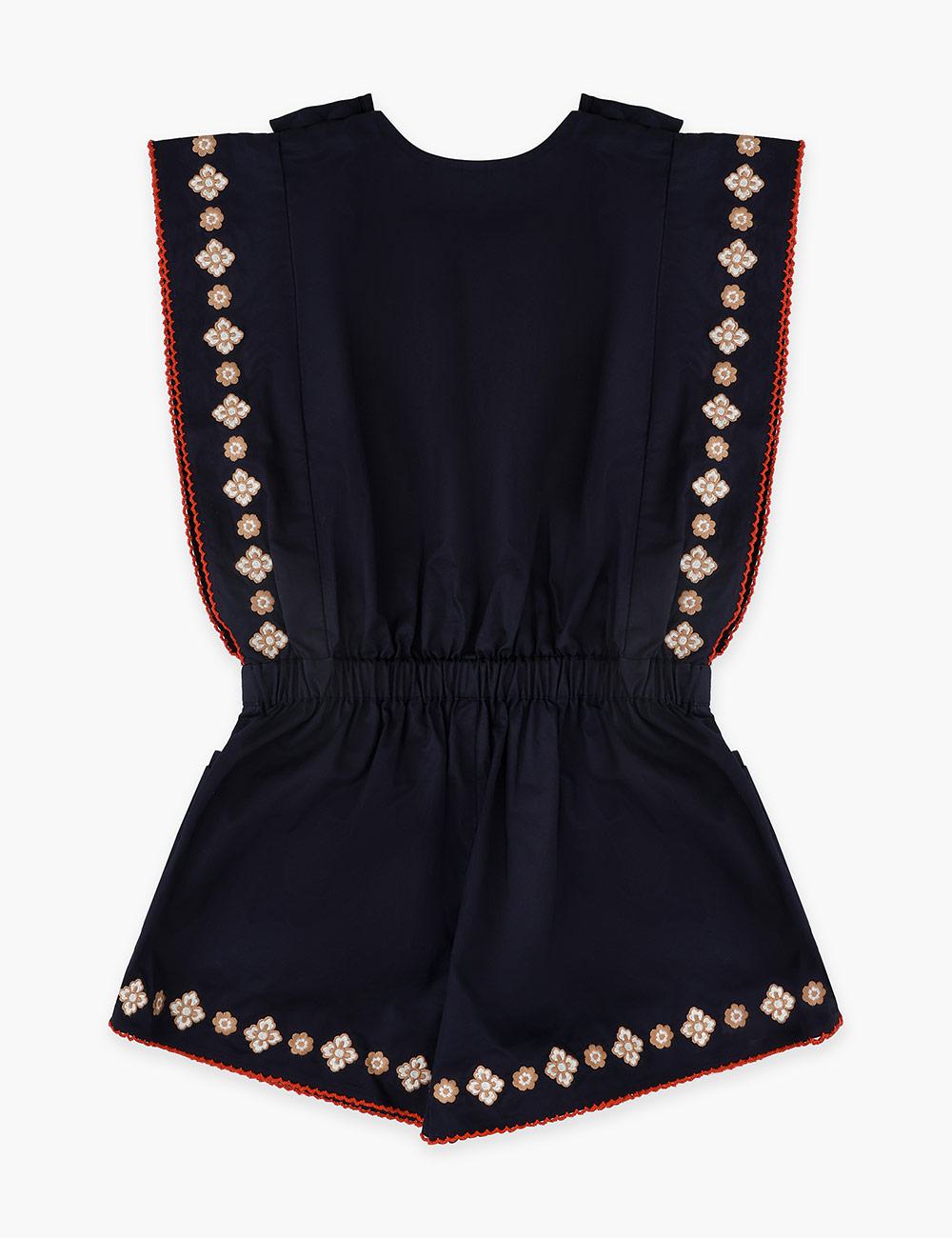 Aster Kids Embroidery Playsuit