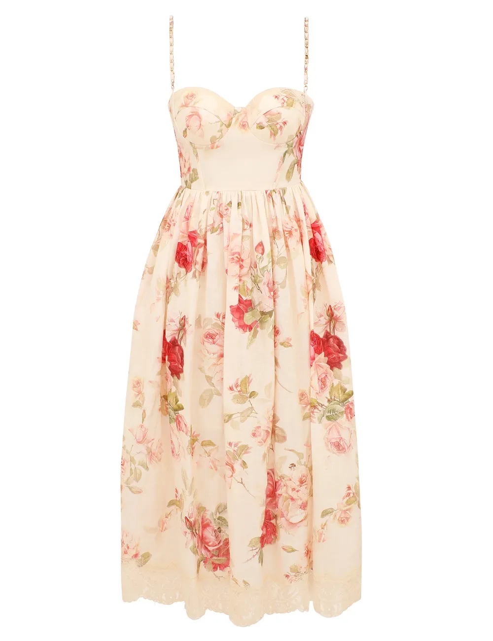 Roselight Picnic Midi Dress