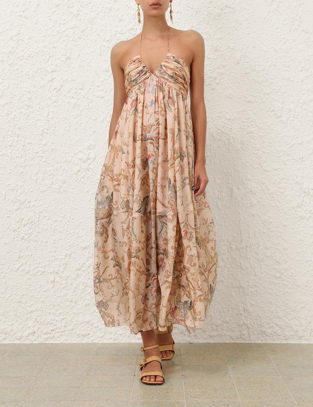 Roselight Halter Maxi Dress