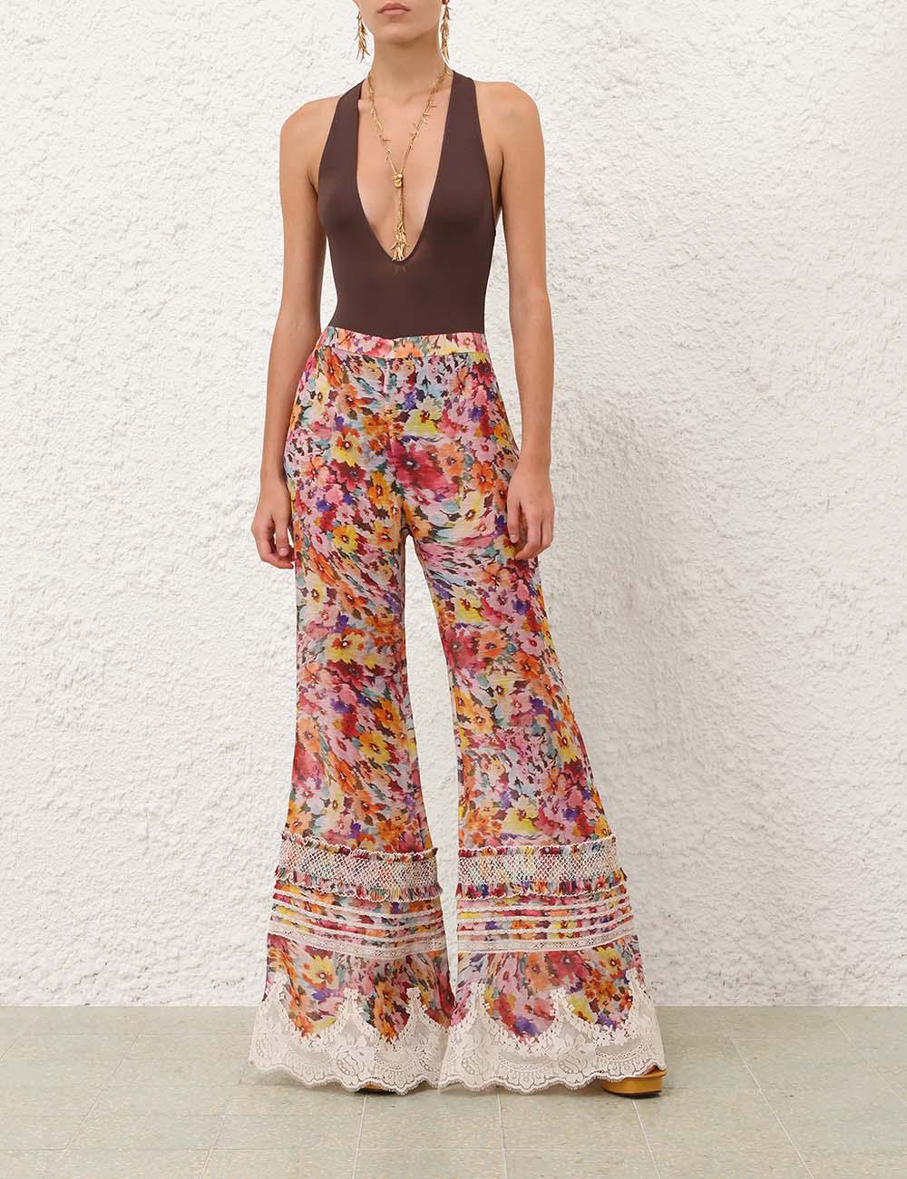 Luna Shirred Flare Pant