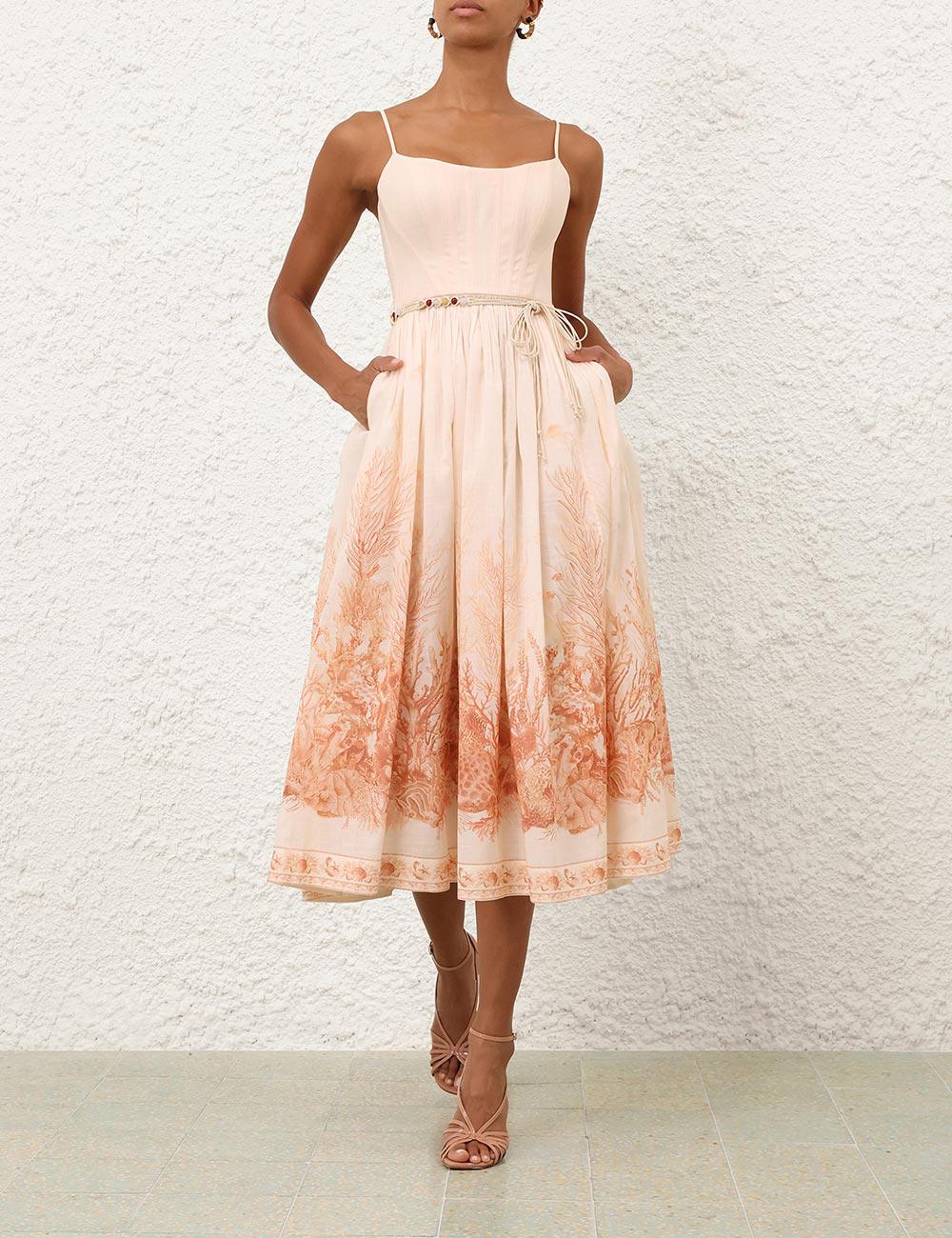 Wanderlust Corset Midi Dress