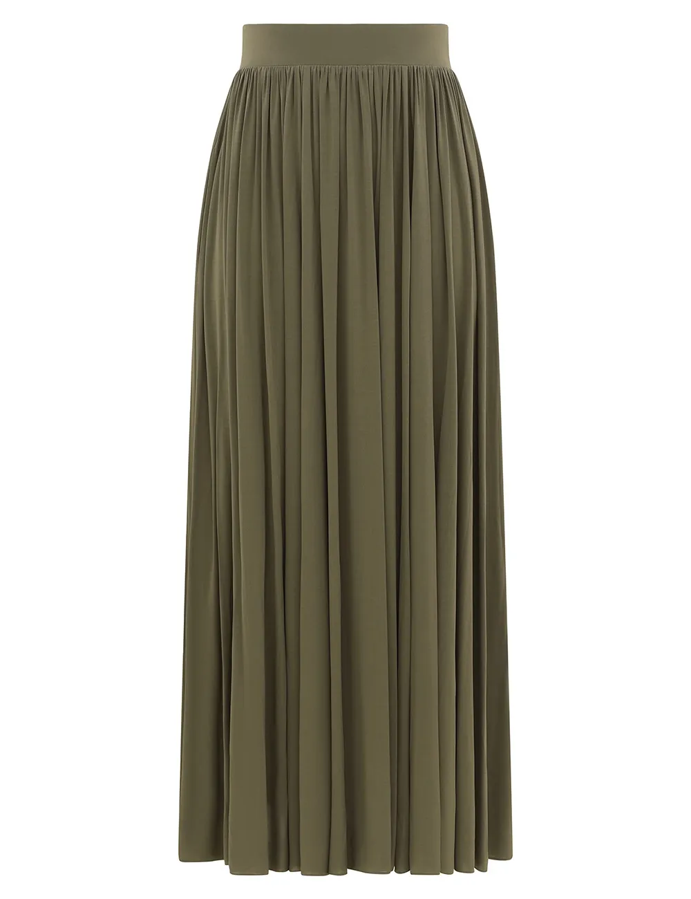 Gathered Midi Skirt