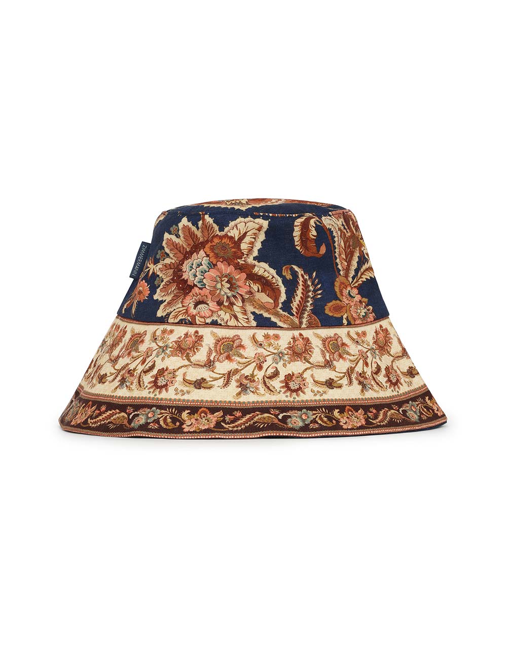 Printed Long Brim Bucket Hat