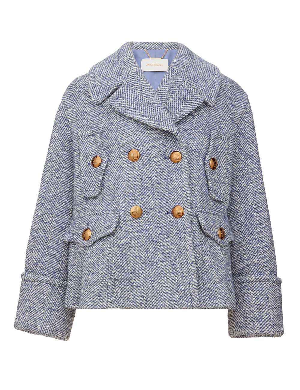 Rebellion Herringbone Peacoat