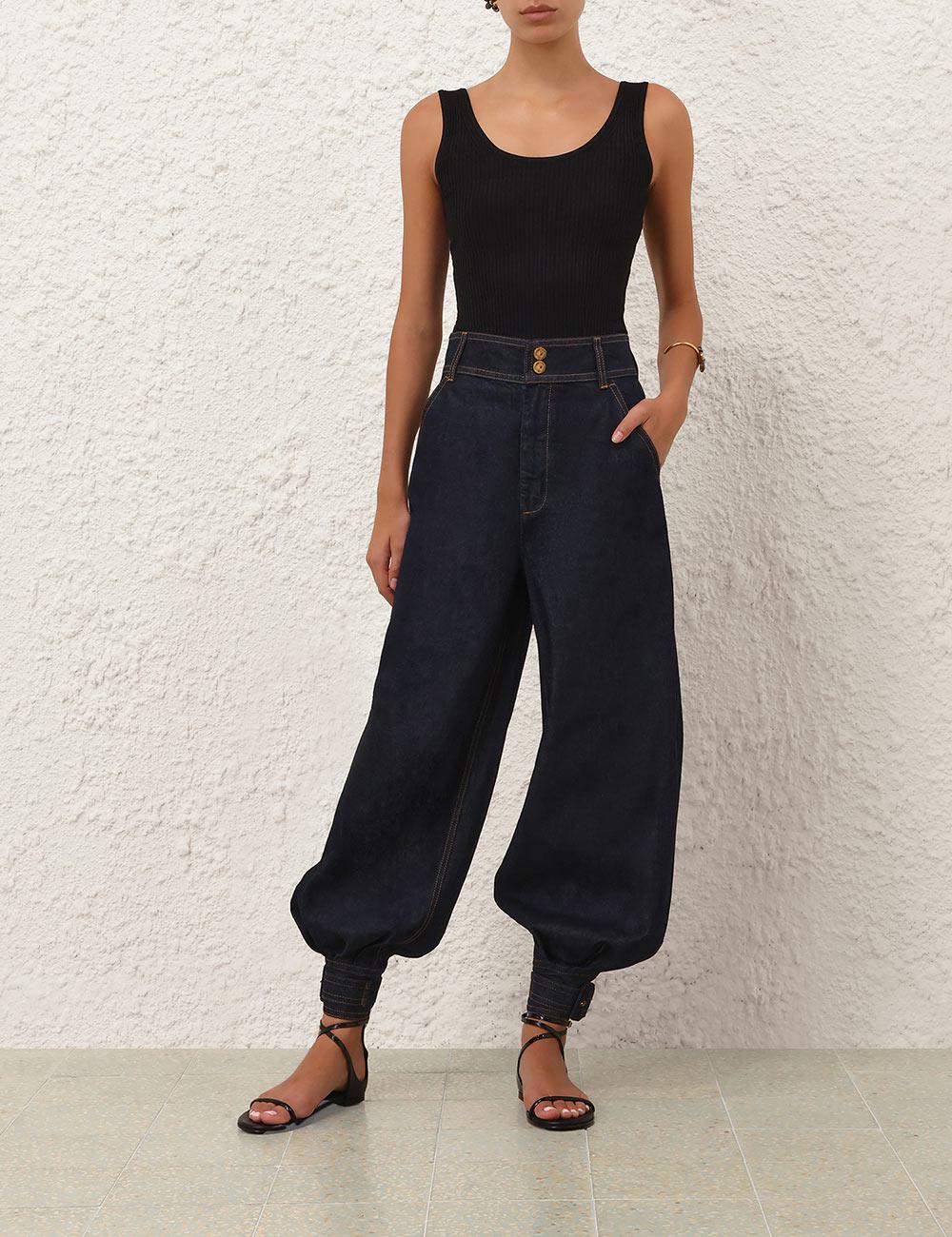 Luna Denim Harem Pant