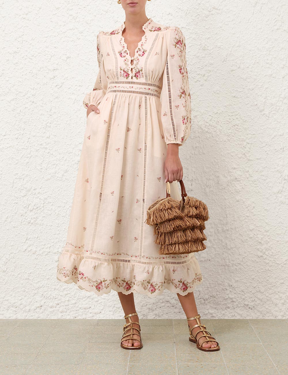 Patience Plunge Midi Dress