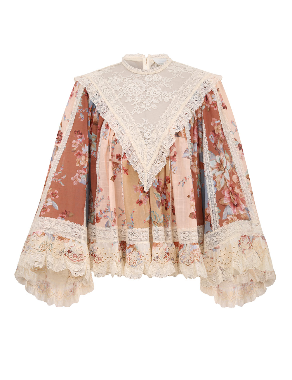 Awaken Lace Trim Blouse
