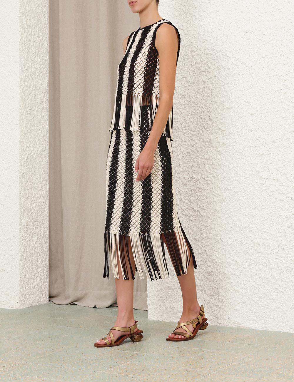Wanderlust Macrame Maxi Skirt