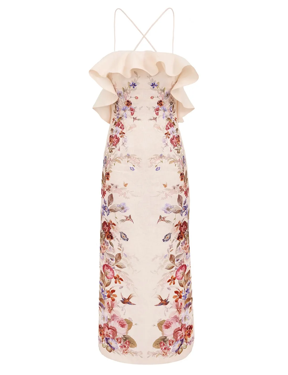 Patience Frill Midi Dress