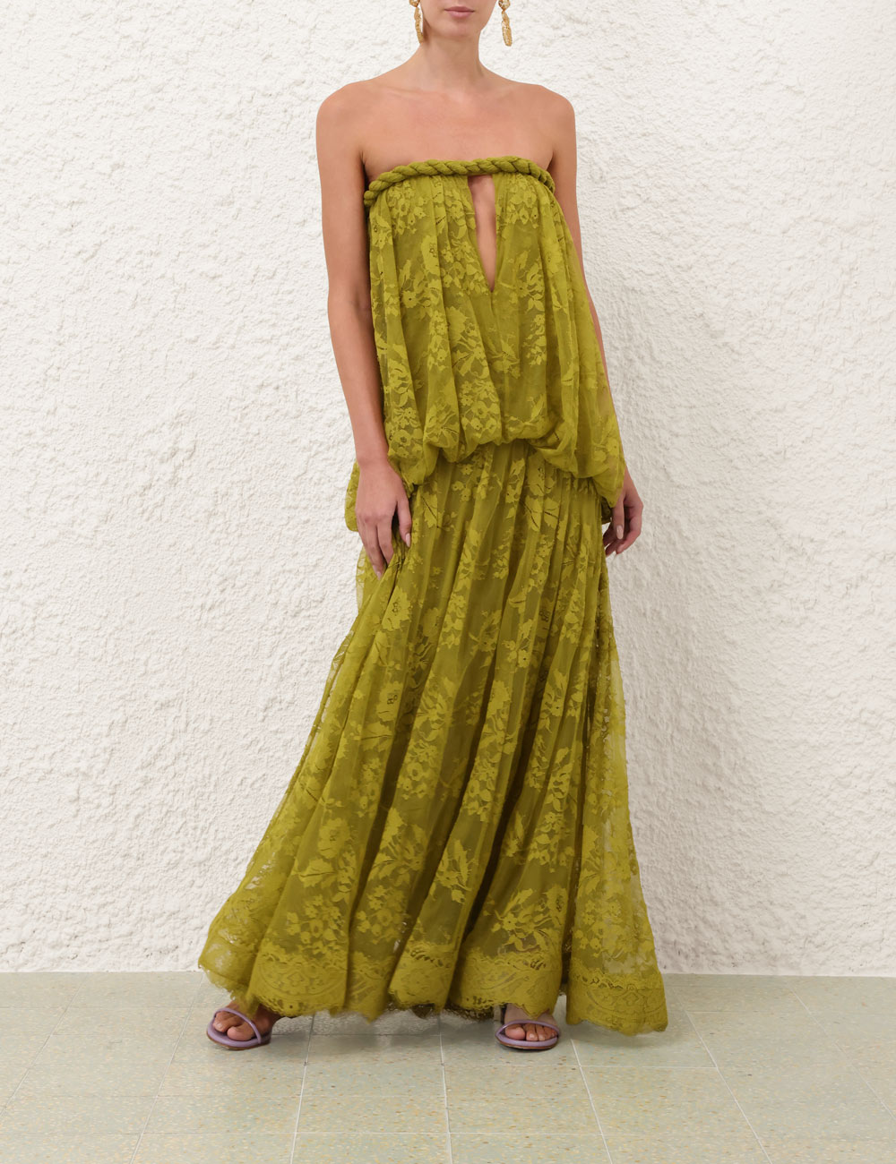 Luna Lace Bandeau Gown