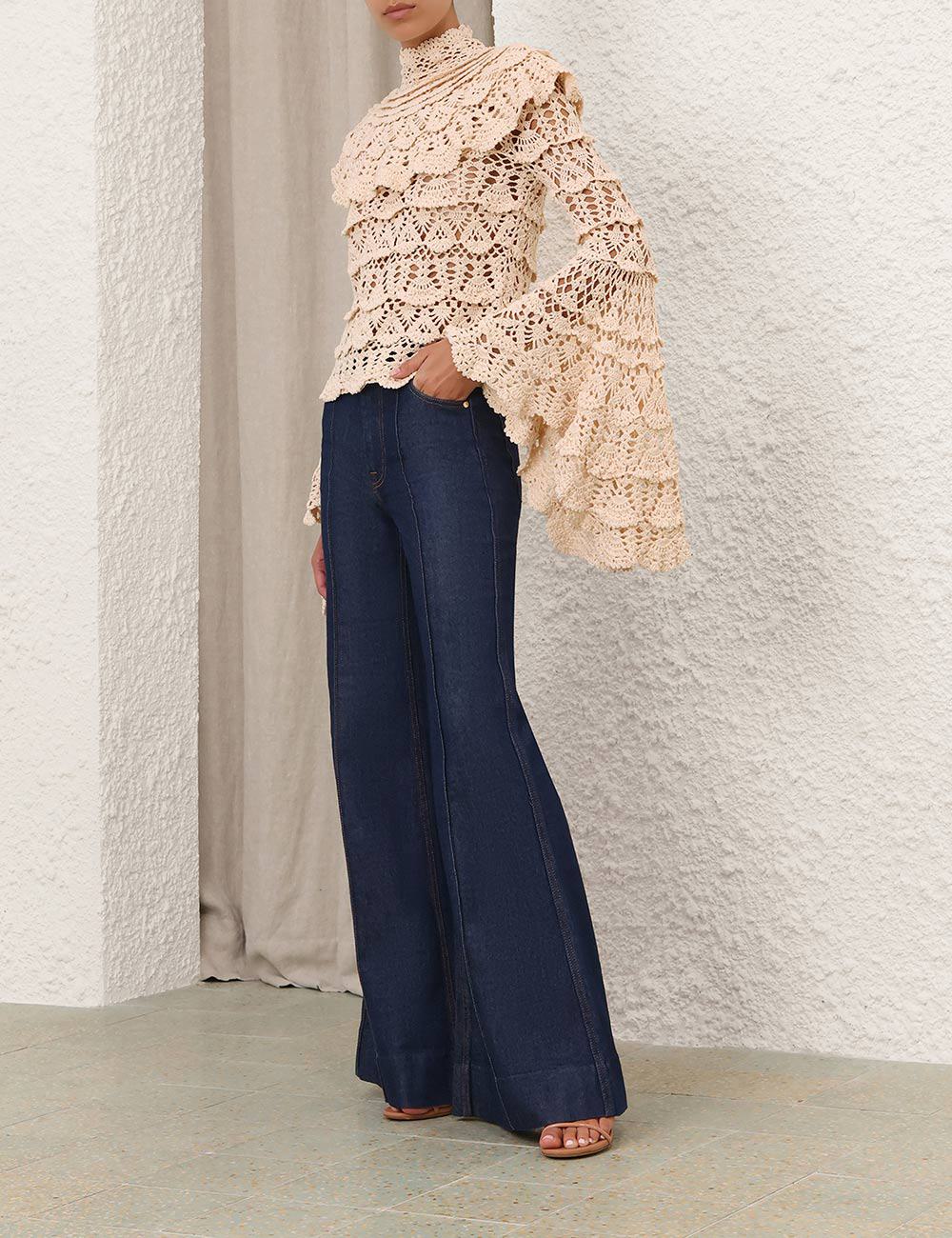 Luna Hand Crochet Sweater